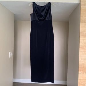 Formal High Neck Scoop Back Dress